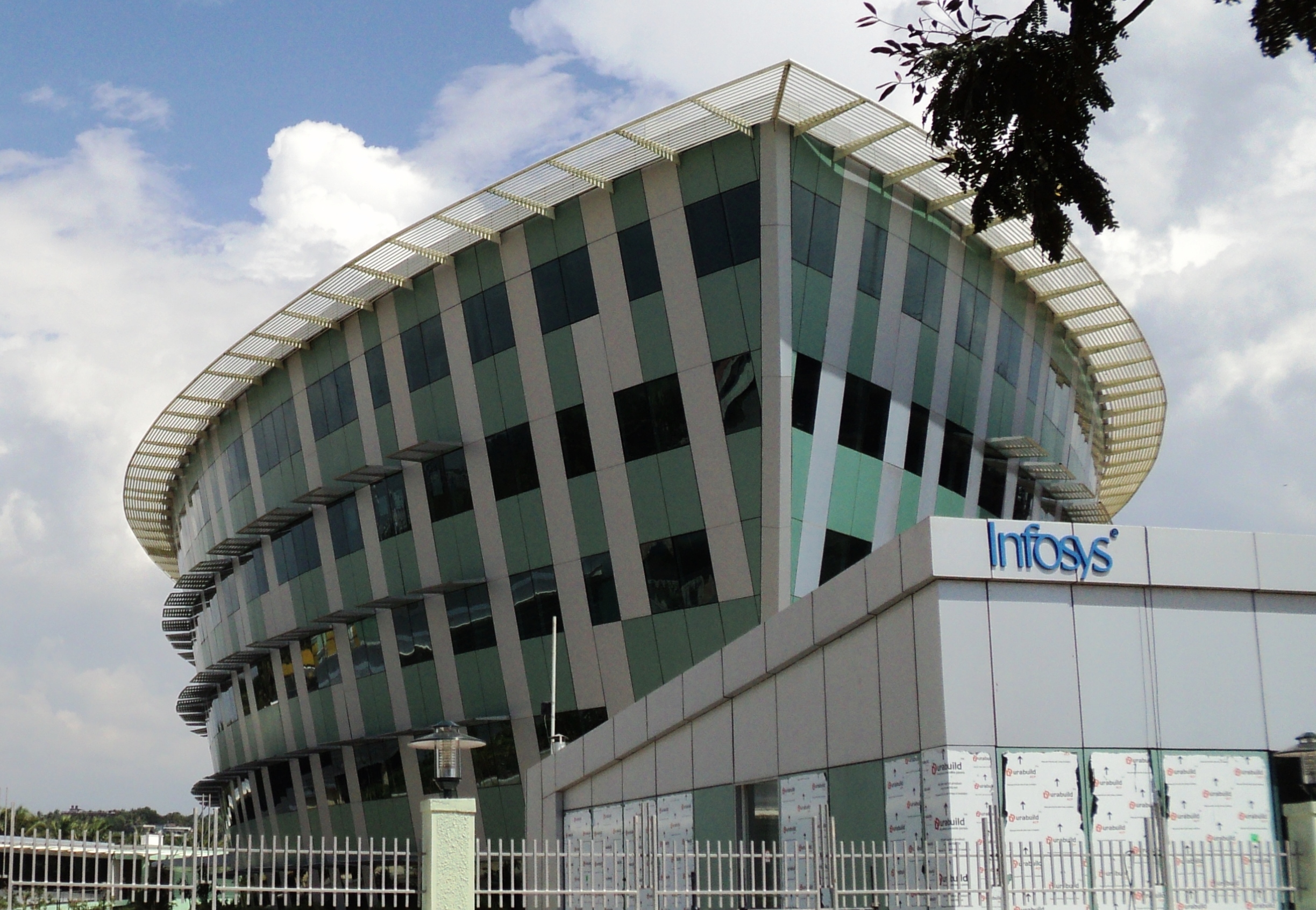 this image represents infosys  one of the top 5 IT companies in trivandrum