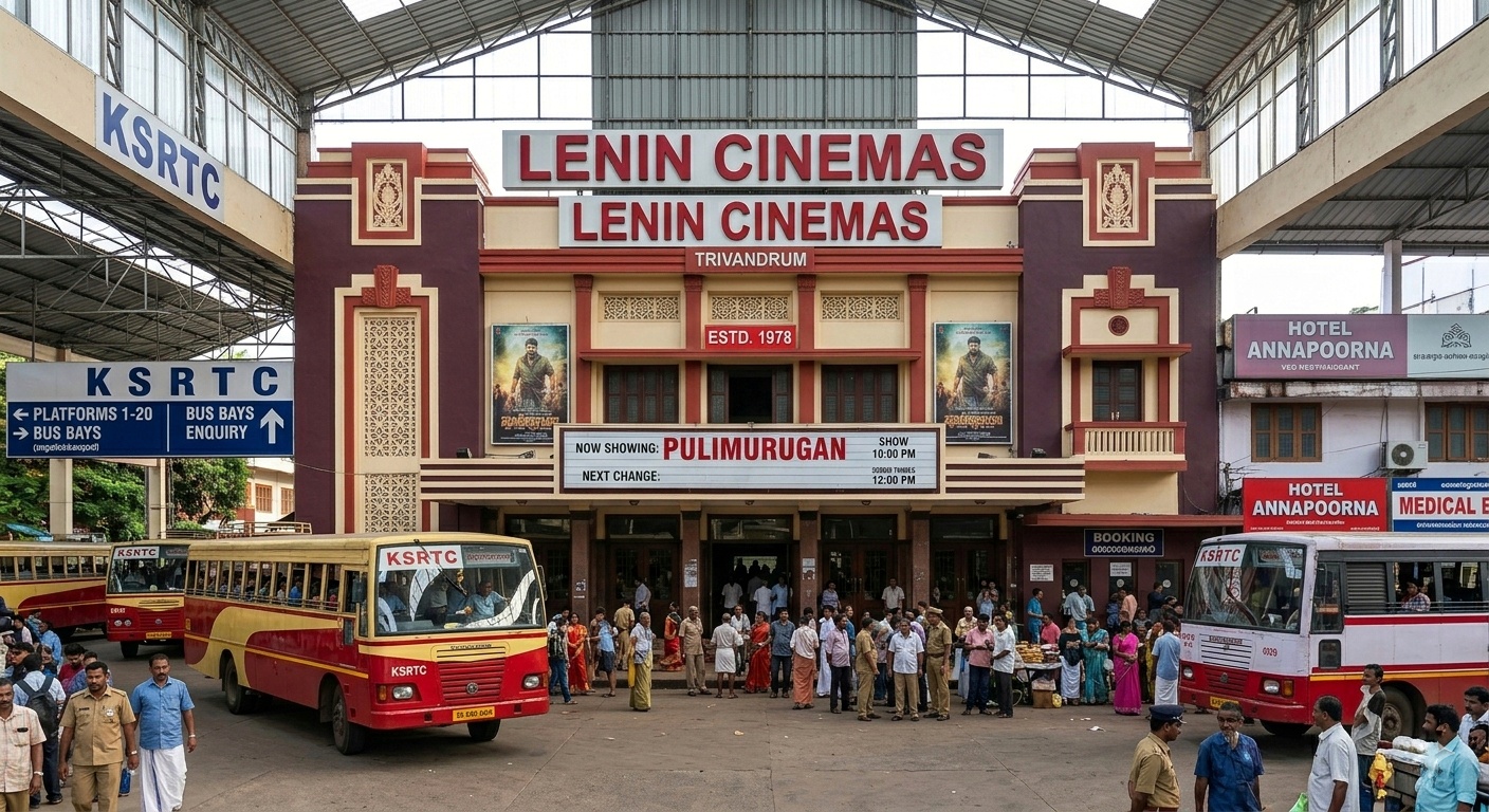 lenin theaters is a ksfdc theater situated inside ksrtc complex in trivandrum
